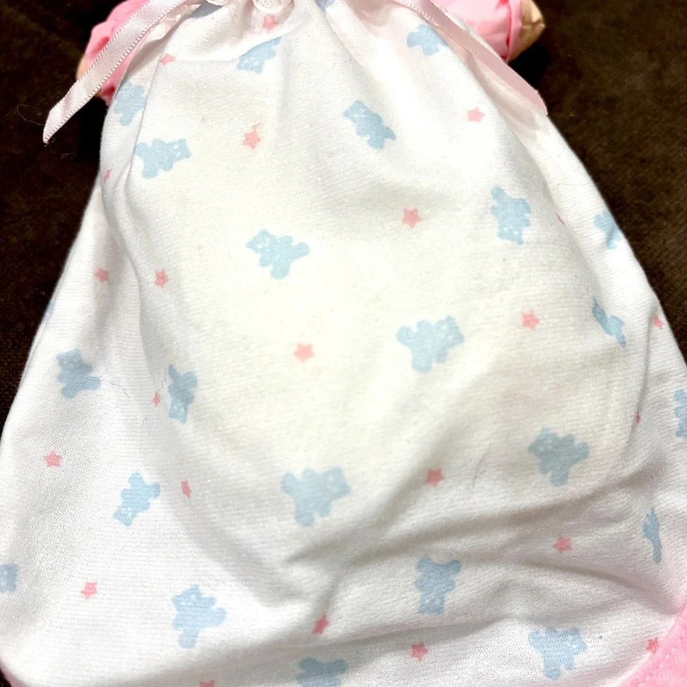 1992 Fisher Price Puffalump Kids NEWBORN Baby Doll Nightgown Bunting Vintage 12